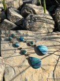 blue mother of pearl charm